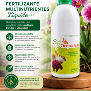 Fertilizante para Orquídeas 500 mL- adubo completo - Imagem 4